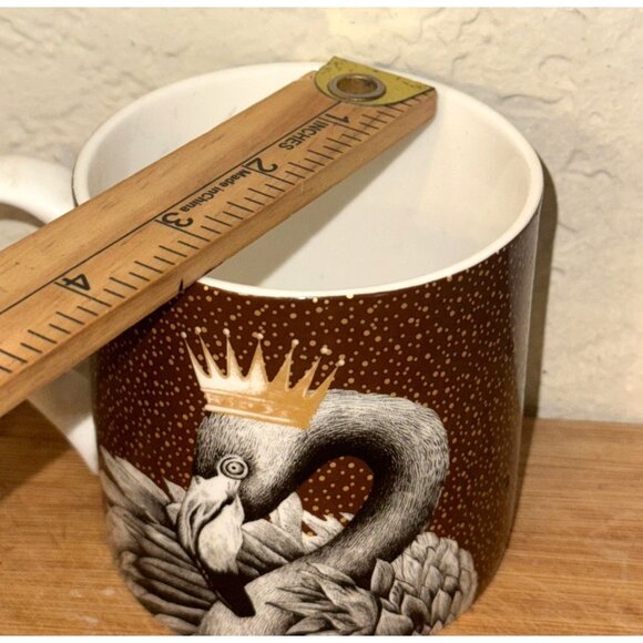 Seletti Mug With Crowned Flamingo Design - 11 Oz - Picture 4 of 5